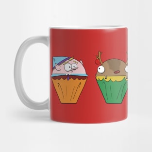 Christmas Cupcake Line Up Mug